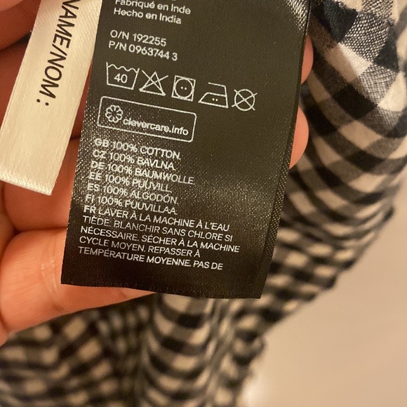 H&M Ruffled-Collar Gingham Dress - Picture 6 of 6